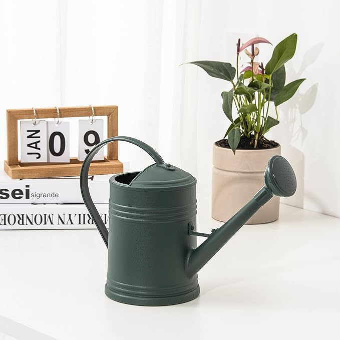 Plastic Indoor Watering Can with Sprinkler Head - 68 oz, 1/2 Gallon