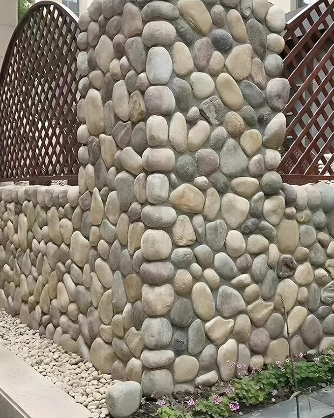 Natural River Rocks-10 lbs of Pebbles and River Stones,1-2 Inch Plant Rocks for Landscaping,Garden Paving,Crafting,Walkways,and Outdoor Decorative Stone,Mexican Beach River Rocks