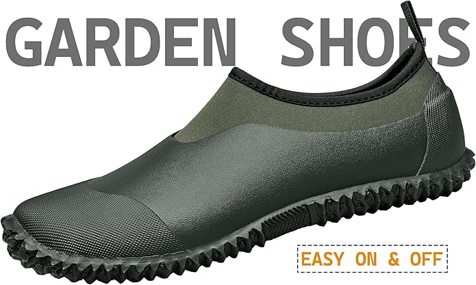 TENGTA Unisex Waterproof Garden Shoes Womens Rain Boots Mens Car Wash Footwear