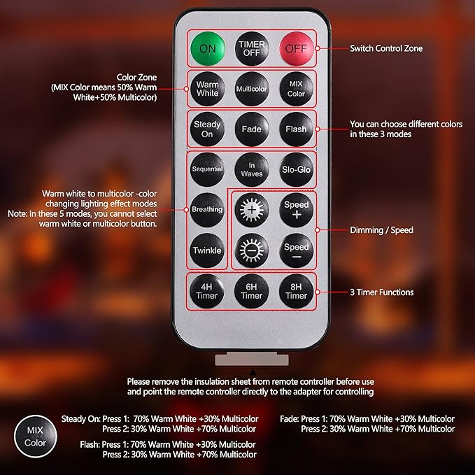 Joomer Color Changing Christmas Lights, 262FT 800 LED String Lights with Remote Timer Dimmable Fairy String Outdoor Waterproof for Christmas Decoration (Warm White to Multicolor)