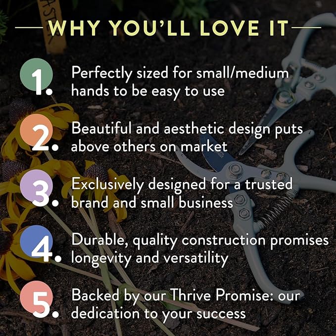 Modern Sprout Pruning Shears - Herb Snipping Scissors- Lightweight Gardening Tools W/Easy Lock - Flower Cutter Garden Shears - Carbon Steel Blade + Plastic-Free Reusable Holster (Multicolor, 12 Pcs)