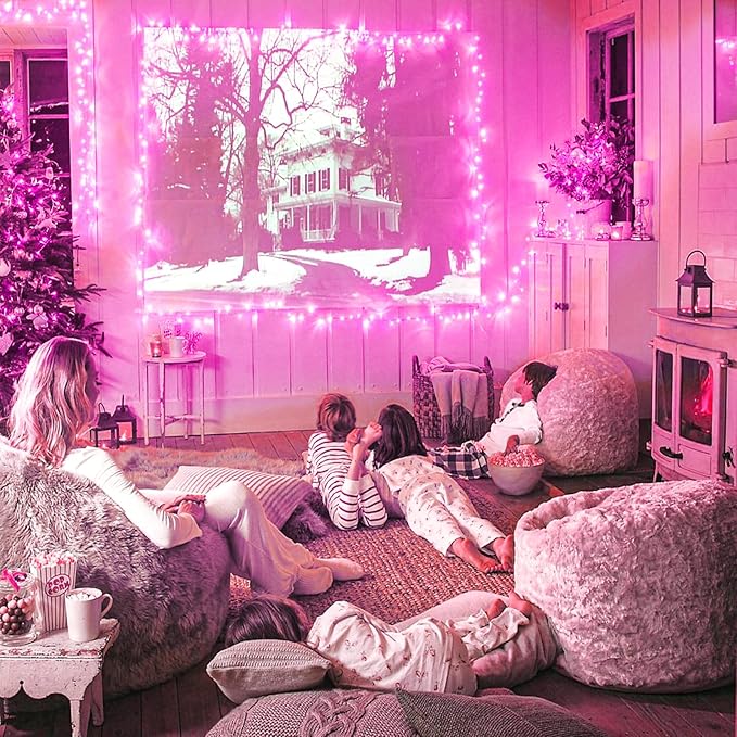 Christmas Lights Indoor, 132FT 400 LED Outdoor String Lights with 8 Modes Waterproof, Plug in Fairy Twinkle Lights Clear Wire for House Bedroom Patio Window Garden Wedding Decorations