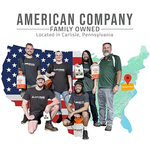 PetraMax Lockscape 64 oz Ultimate Mulch Glue for Landscaping Bundle with HD101, 1 Gallon Pump Garden Sprayer for Easy Hold Landscape