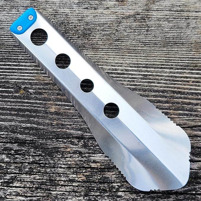 Ultralight Backpacking Trowel, 0.48 oz (13.5g) Blue