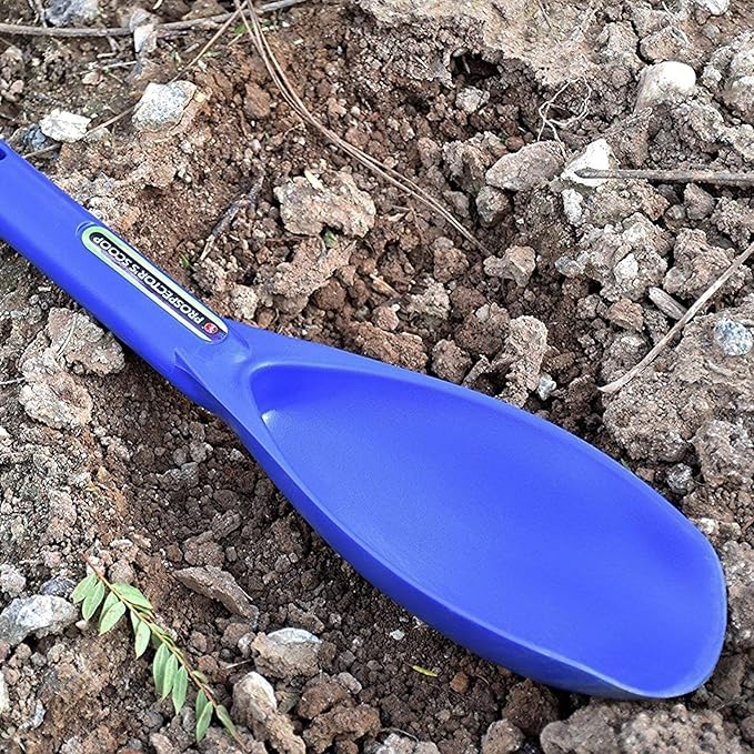 ASR Outdoor 12.5 Inch Prospecting Large Sand Scoop Plastic Trowel for Metal Detector Gold Panning, Blue
