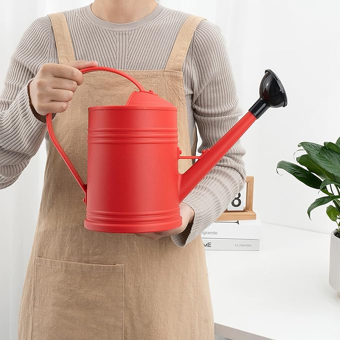 Plastic Indoor Watering Can with Sprinkler Head - 68 oz, 1/2 Gallon