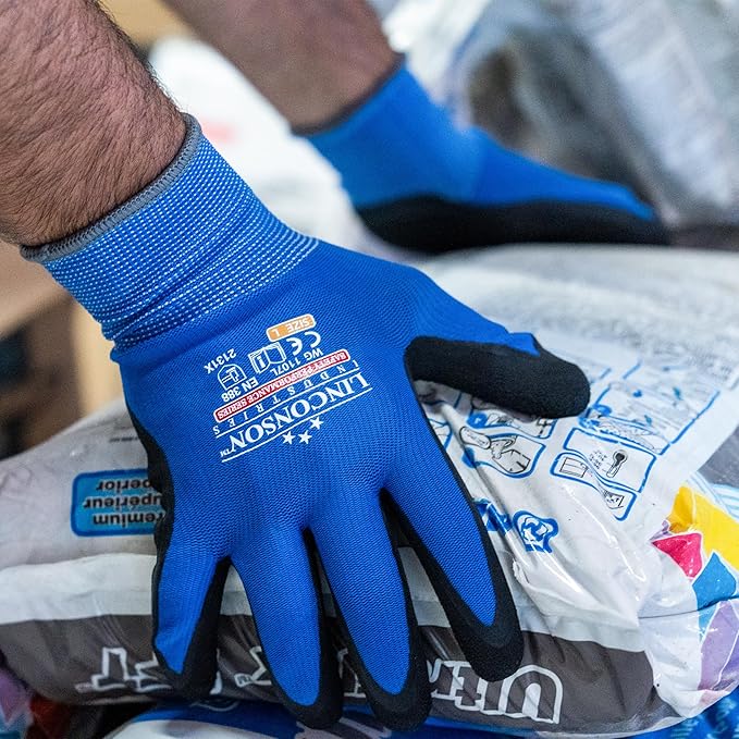 linconson 12 Pack Safety Performance Series Construction Mechanics Work Gloves