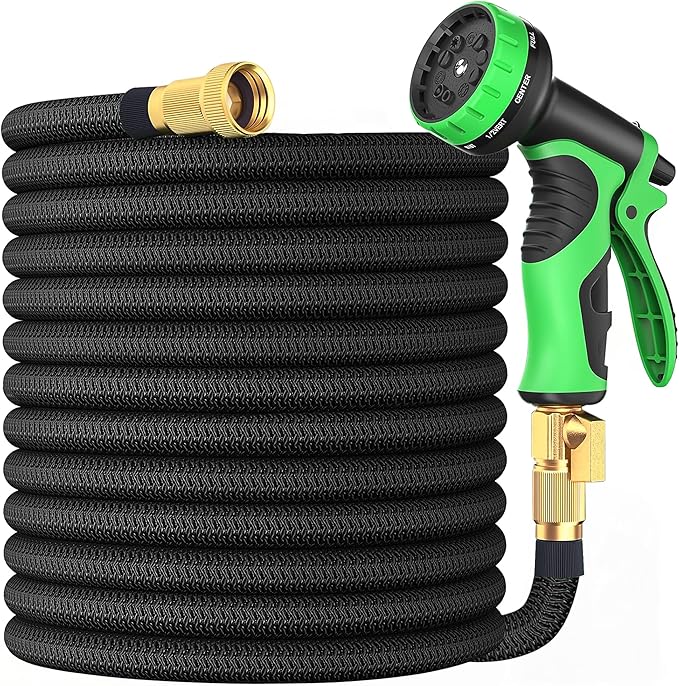 garden hose, nozzle