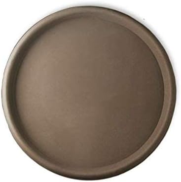 Crescent Garden Universal Round Planter Saucer, Heavy Duty Drainage Dish for Plant Pots, Extra Large Plant Dishes Saucer, Indoor & Outdoor Plant Tray - Mocha (23 inch Inner, 25.5 inch Outer Diameter)