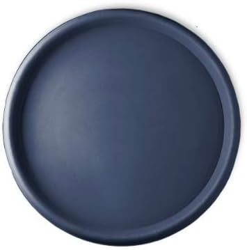 Crescent Garden Universal Round Planter Saucer, Heavy Duty Drainage Dish for Plant Pots, Extra Large Plant Dishes Saucer, Indoor & Outdoor Plant Tray - Blue (23 inch Inner, 25.5 inch Outer Diameter)