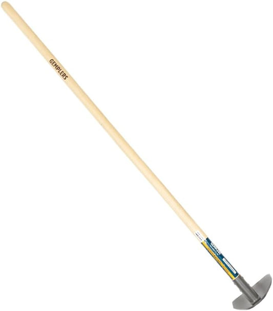 Gempler's 7" Field Hoe with Wood Handle for Weeding and Cultivating, Steel Gardening Tool