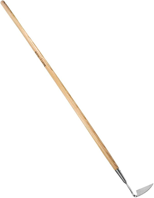 Berry&Bird Japanese Weeding Sickle, Versatile Long Handle Weeding Tool Garden Hoe for Effective Weeding, Cultivating, Soil Loosening & Digging