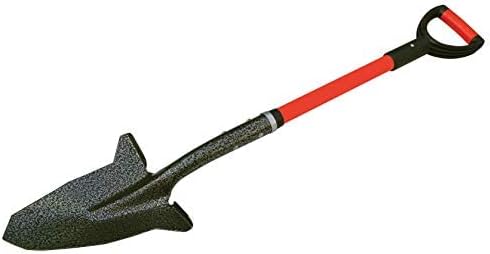 Spear Head Spade SHFD3 40" Red Garden Spade Shovel - Gardening Shovel with a 9" x 11" Beveled Blade, Steel-Reinforced Fiberglass Long Handle & Cushioned D-Grip - Digging Spade for Planting