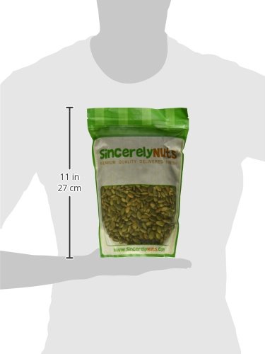 Sincerely Nuts Shelled Pepitas Pumpkin Seeds Salted (1 lb bag) | Delicious Nutrient Dense Low Carb Snack | High in Magnesium & Manganese Minerals |Gluten Free | Kosher |Great for Cooking