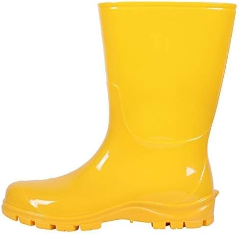 Asgard Women's Mid Calf Rain Boots Printed Waterproof Rubber Boots Short Garden Shose