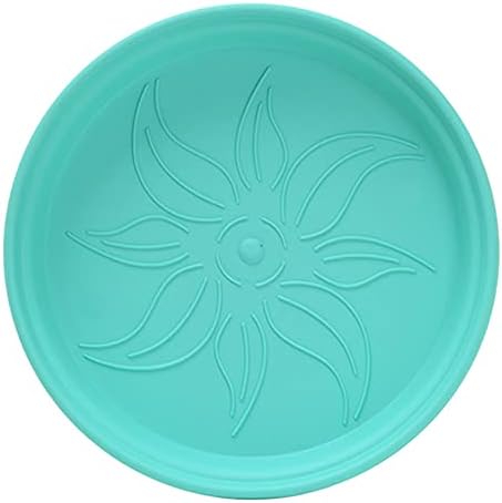 Mintra Home Garden Pots 4pk - Flowers, Herbs, Plants, Indoor, Outdoor, Colorful, Wholesale, Bulk (Teal, 15cm Diameter (5.9in))