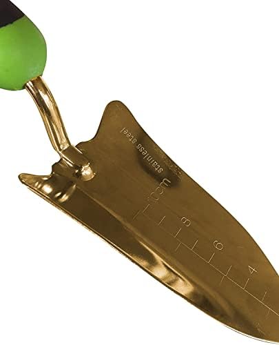 Garden Guru Titanium Transplanter Trowel Shovel - Rust Resistant - Ergonomic Handle - Perfect Hand Shovel Tool for Gardening Weeding Transplanting and Digging in Garden Beds (2 Pack)