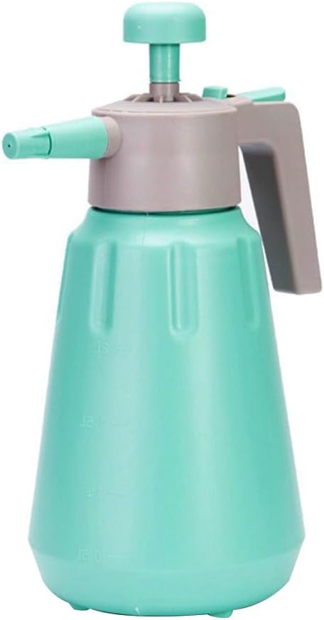 JoyTube Garden Pump Sprayer, 68 oz/0.5 Gallon Hand Held Pressure Sprayer with Safety Valve ＆ Adjustable Nozzle, Large Capacity Bottle Water Weed Flower Plant Lawn Home Washing Spray 2L (Turquoise)