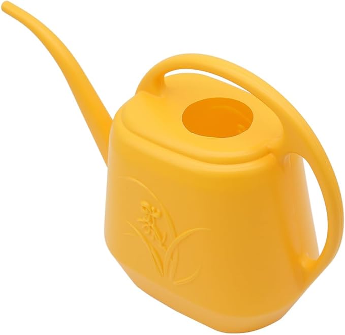 Plastic Watering Can - Orange Color - 1 Gallon