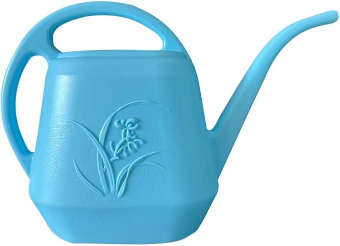 Plant Watering Can - 1 Gallon - Sky Blue - with Long Spout for Indoor and Outdoor Plant Garden