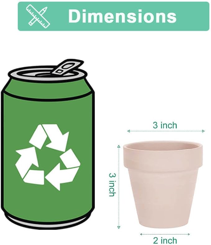 vensovo 3 Inch Pink Terra Cotta & Terracotta Pots with Drainage - 20 Pack Clay Flowerpots, Succulent Nursery Planter Great for Plants, Crafts, Wedding Favor