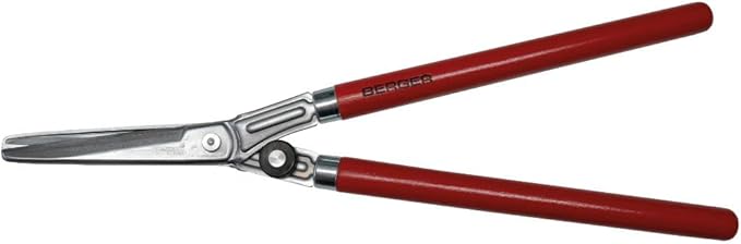 BERGER Professional Lightweight Topiary Hedge Shear, 6.3" Chromium-Plated Blades, Sap Groove to Prevent Sticking, Shock-Absorbing Buffer, Beech Wood Handles, 2520