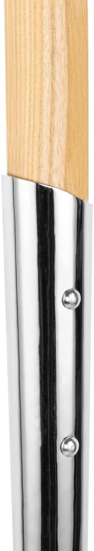 Truper 33127 Polished Chrome Ceremonial Shovel - High Carbon Steel Blade with Steel D American Ash Handle, Extended Socket, 14 Gauge Blade, 27-Inch