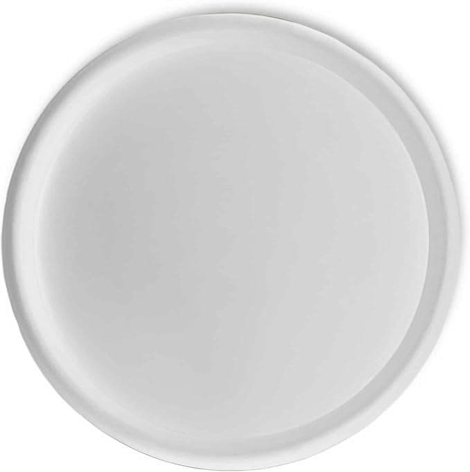 Crescent Garden Universal Round Planter Saucer, Heavy Duty Drainage Dish for Plant Pots, Large Plant Dishes Saucer, Indoor & Outdoor Plant Tray - Cloud White (23" Inner, 25.50" Outer Diameter)