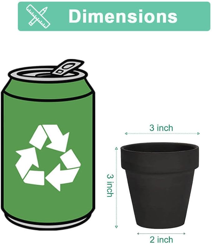 vensovo 3 Inch Black Terra Cotta & Terracotta Pots with Drainage - 20 Pack Clay Flowerpots, Succulent Nursery Planter Great for Plants, Crafts, Wedding Favor