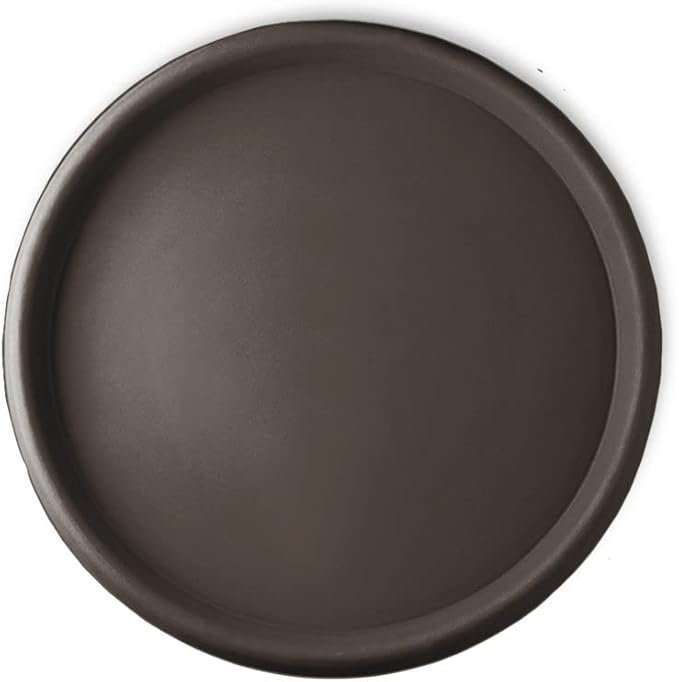 Crescent Garden Universal Round Planter Saucer, Drainage Dish for Pots, Large Plant Dishes Saucer, Outdoor Plant Trays - Bark (23" Inner, 25.5" Outer Diameter)