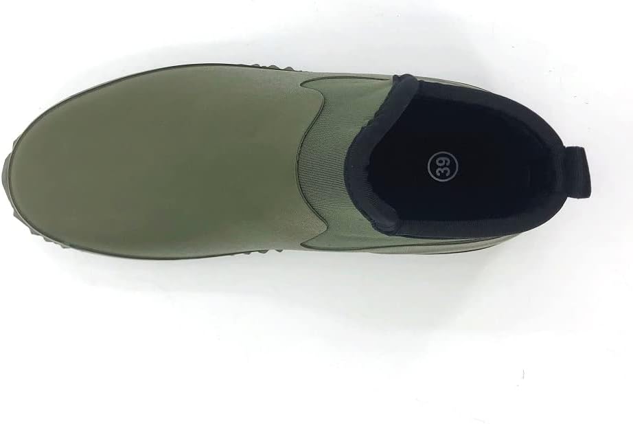 SYLPHID Men's Garden Shoes Women's Rain Shoe Waterproof Neoprene Camp Booties for Camping, Lawn Care, Gardening and Yard Work