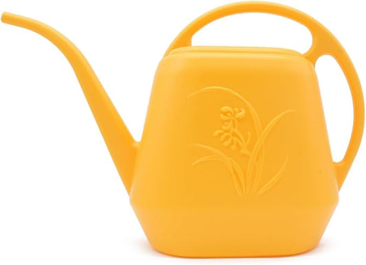 Plastic Watering Can - Orange Color - 1 Gallon