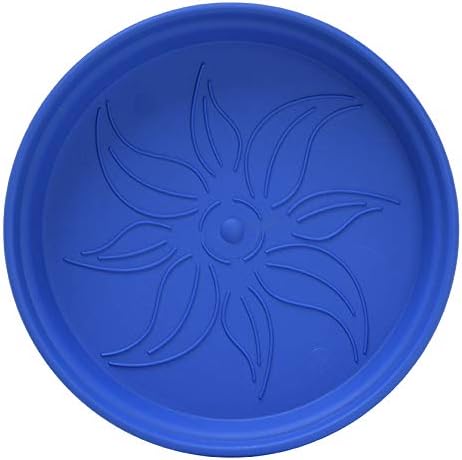 Mintra Home Garden Pots 4pk - Flowers, Herbs, Plants, Indoor, Outdoor, Colorful, Wholesale, Bulk (Blue, 13cm Diameter (5in))