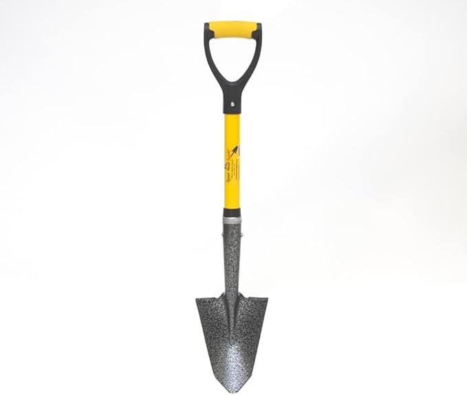 Spear Head Spade SHMini 30" Mini Shovel - Small Shovel with a 6" x 8" Beveled Blade, Steel-Reinforced Fiberglass Short Handle & a Cushioned D-Grip - Small Gardening Spade for Precision Digging
