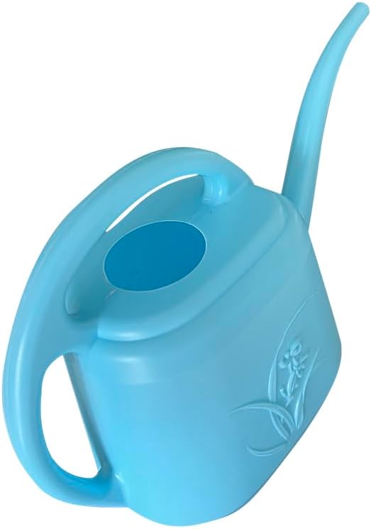 Plant Watering Can - 1 Gallon - Sky Blue - with Long Spout for Indoor and Outdoor Plant Garden