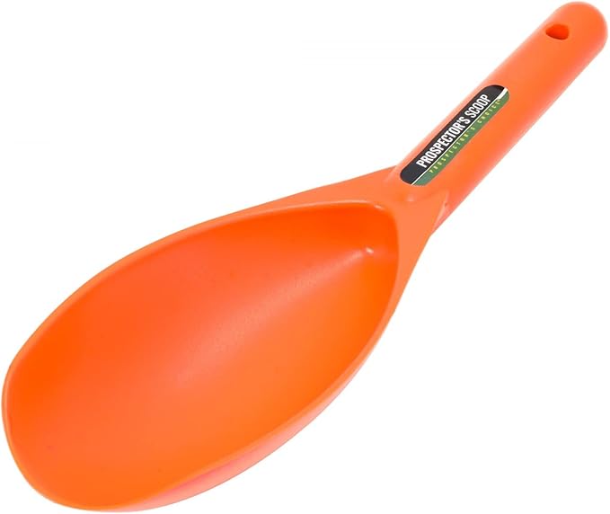 ASR Outdoor 12.5 Inch Prospecting Large Sand Scoop Plastic Trowel for Metal Detector Gold Panning, Orange