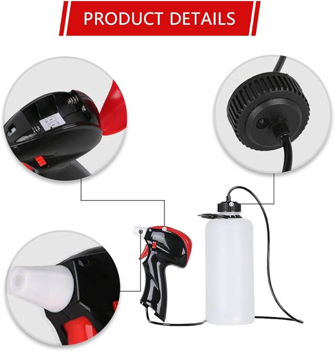 Automatic Electric Garden Sprayer with 34OZ Bottle for Multi-Purpose for Weeding, Fertilization and Household Cleaning