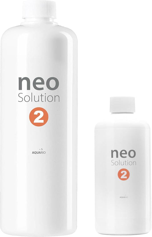 Neo Solution 2 Aquarium Plant Fertilizer - Micronutrient Liquid Fertilizer with Iron, Boron, Molybdenum, Calcium for Balanced Growth & Enhanced Red Colors in Aquatic Plants - 1000ml