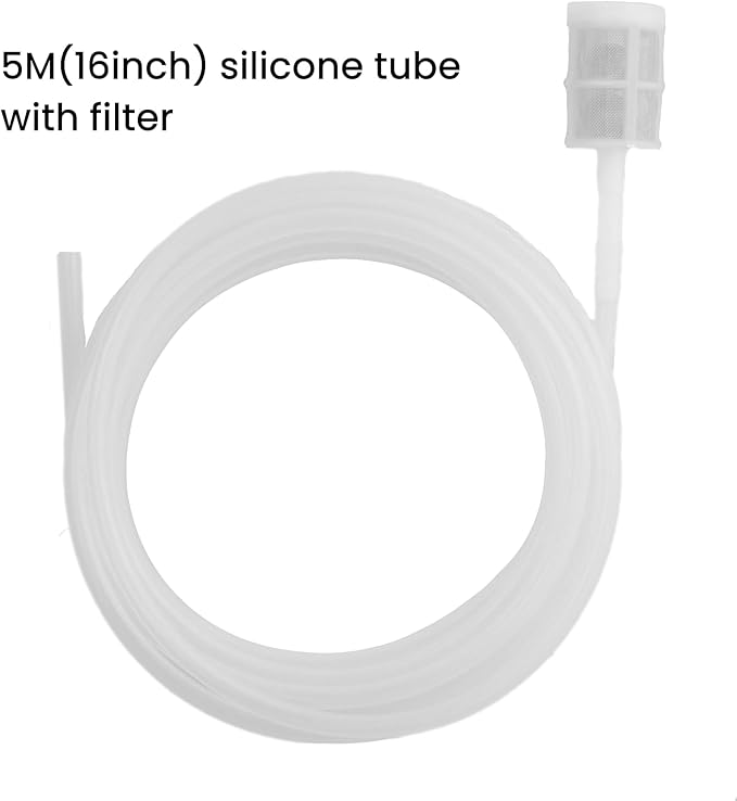 Portable Electric Water Sprayer for Indoor Plant Watering Succulent Plants Hanging Plants Small Pots Waterer, Long Spout Watering Can for Slow Watering Small Cactus Houseplants with 16ft Silicon Tube