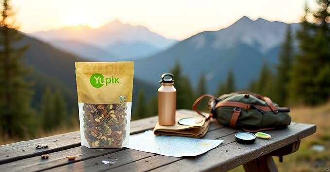 Yupik Organic Protein Boost Trail Mix, 2.2lb, An organic mix of cashews, almonds, pumpkin seeds, walnut, cranberries (Pack of 6)