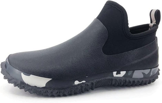 SYLPHID Men's Garden Shoes Women's Rain Shoe Waterproof Neoprene Camp Booties for Camping, Lawn Care, Gardening and Yard Work