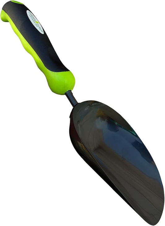 Garden Guru Super Strong Garden Scoop Trowel Shovel Transplanter – Strong Carbon Steel - Rust Resistant – Ergonomic Grip – Perfect Hand Shovel for Gardening Transplanting and Digging (4 Pack)