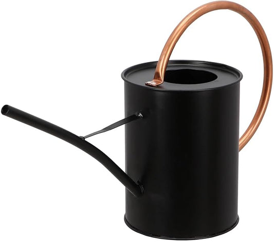 Esschert Design Watering Can, 14.6-Inch, Black and Copper