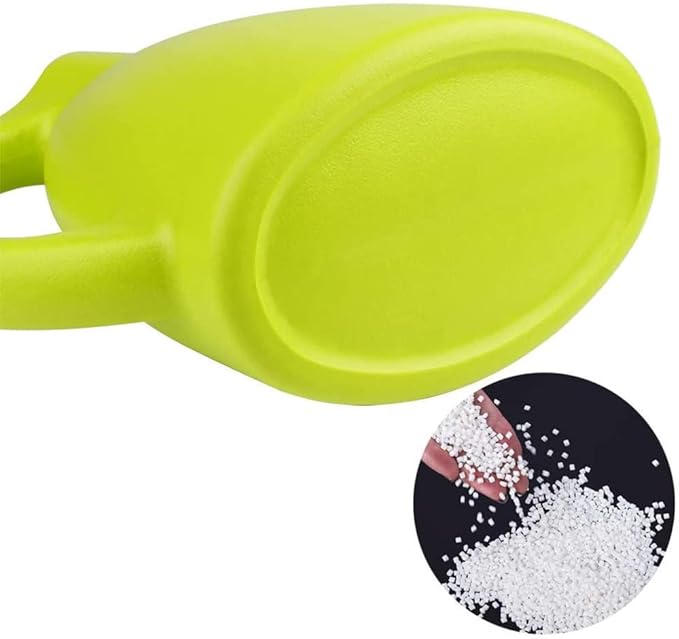 MyLifeUNIT Plastic Watering Can, Elegant Watering Pot, 1/2-Gallon (Green)