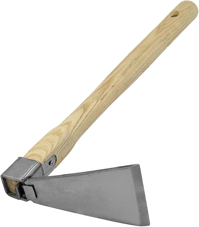 Zenport J6-02 Hoe, 15-Inch Handle, 5 Inch Stainless Steel Blades, Beige - 12 Pack
