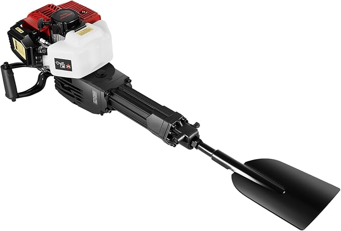 Tree Digger Machine Tree Digger 52CC 2 Stroke 1900W 6500RPM Gas Tree Planting Digging Machine Gasoline Planting Garden Tree Digger Shovel Gas Powered Garden Digger Tool Portable Trench Digger