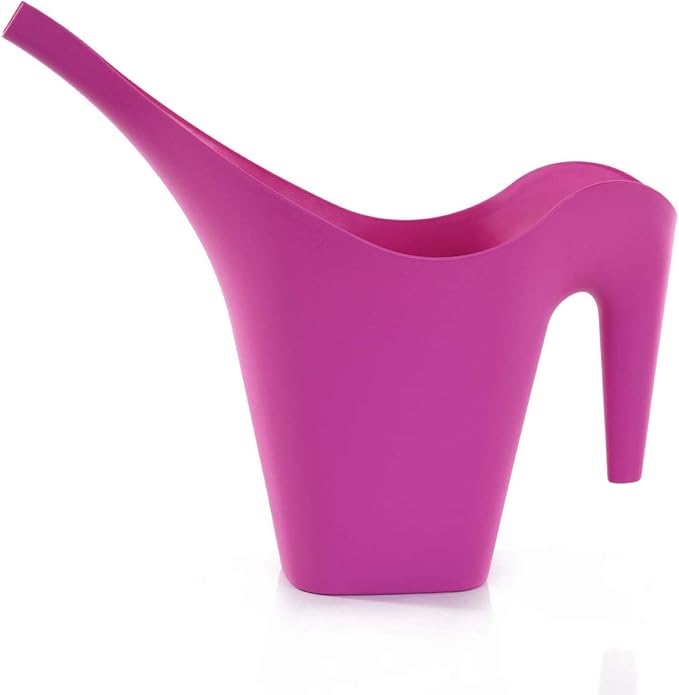 Mintra 1/2 Gallon Plant Watering Can, Indoor Outdoor Water Can for Plants, Long Spout Plastic Water Pitcher for Watering Flower Succulent, Durable and Lightweight, 2L/68 oz, 1 Pack, Fuchsia