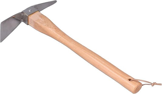 Pick Mattock Hoe, Pick Axe Tool Pick Axes for Digging Pick Axe Simple Practical Fine Workmanship Stainless Steel Wood Material Digging Tools