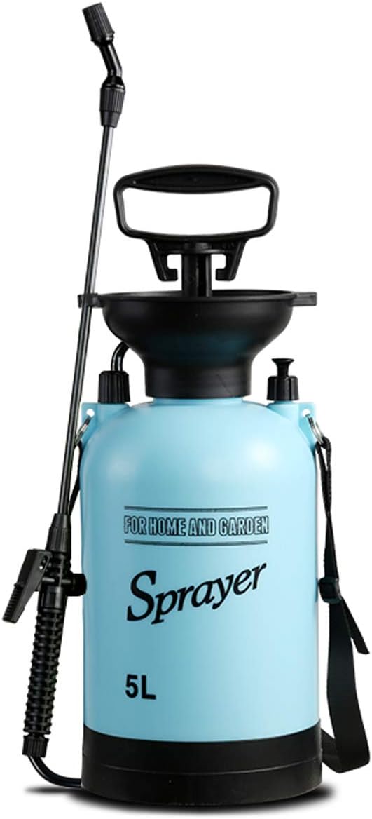 CLICIC Lawn and Garden Portable Sprayer - 1.3 Gallon/5 L Pump Pressure Sprayer Includes Shoulder Strap.
