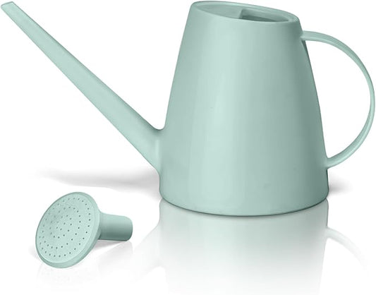 Plastic Watering Can - for Home Plant Garden - 1/2 Gallon - Green